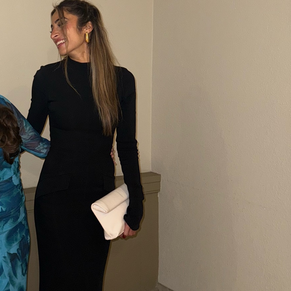 House of CB Black Long Sleeve Dress